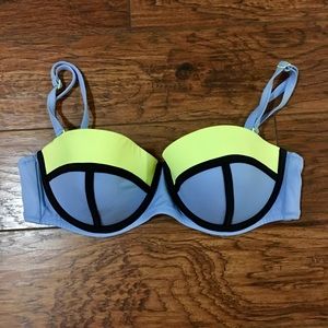 Color Block Bikini Top